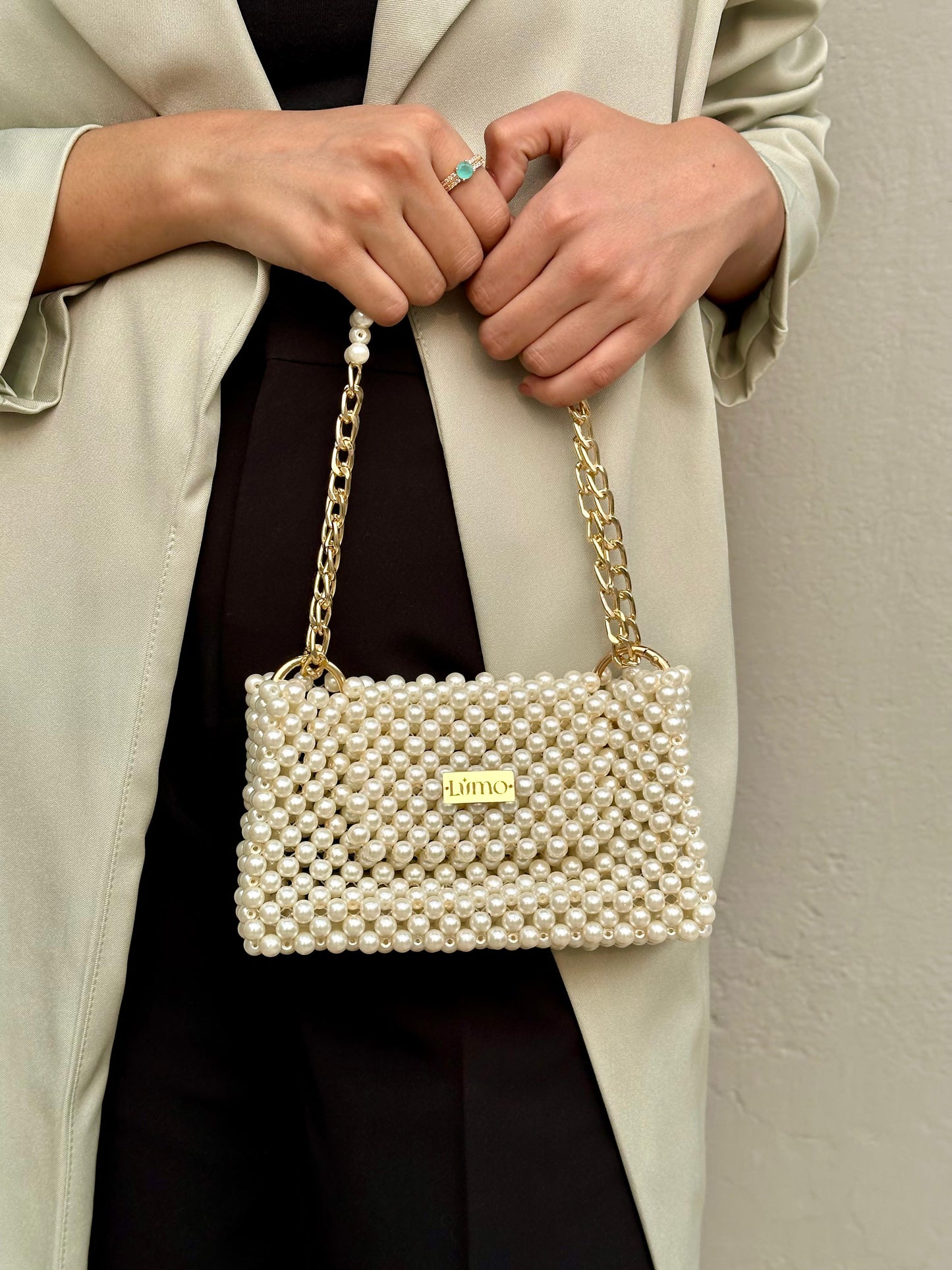 Pearl Beaded Bag - Elegant Handcrafted Bridal & Party Accessory