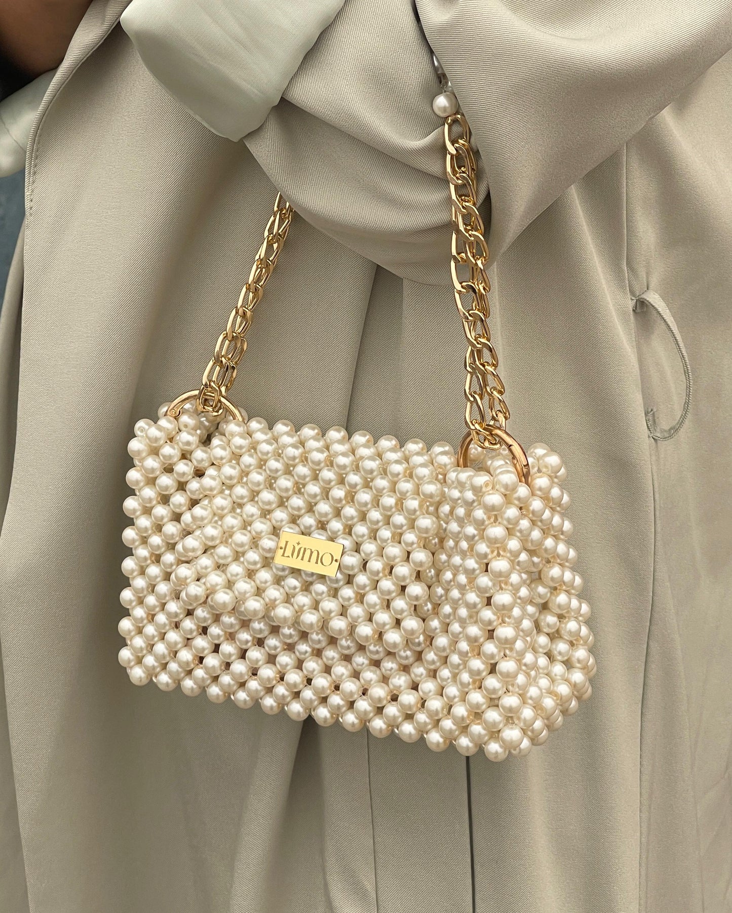 Pearl Beaded Bag - Elegant Handcrafted Bridal & Party Accessory