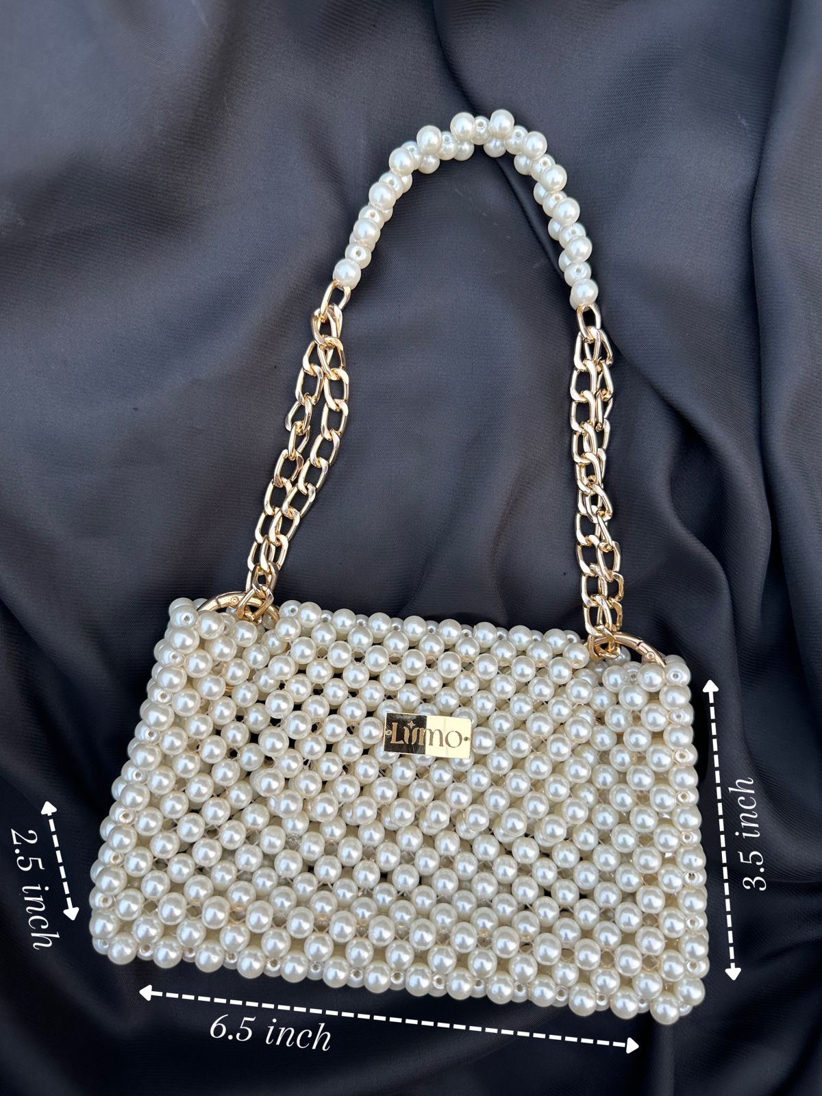 Pearl Beaded Bag - Elegant Handcrafted Bridal & Party Accessory